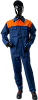 Костюм  робочий, бавовняний , синій  з кокеткою  (куртка, брюки), 10603 Фото