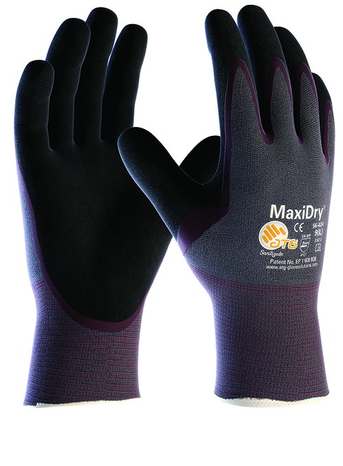 Захисні рукавички від мастил та рідин MaxiDry® 56-424 Фото