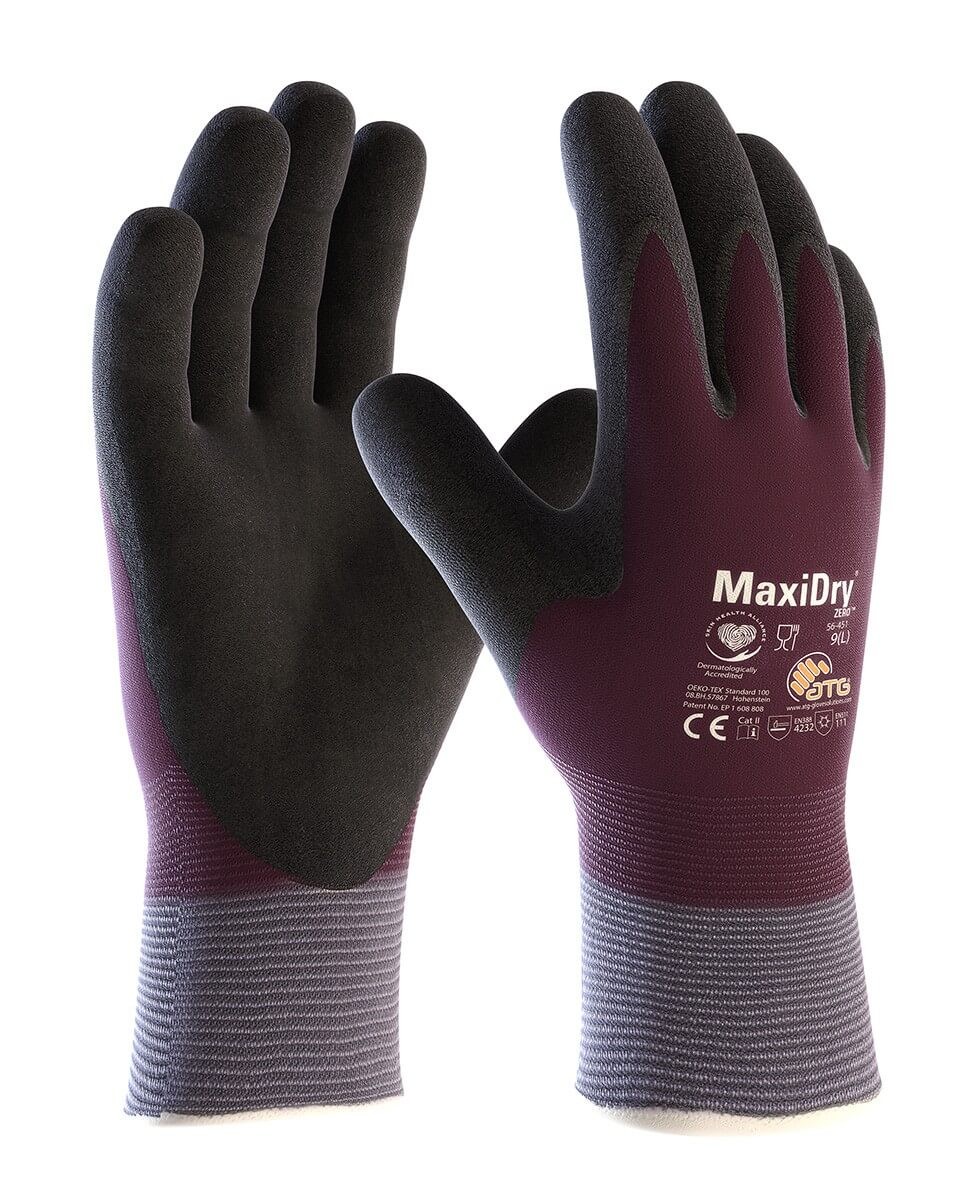 Утепленные перчатки с защитой от масел и жидкостей MaxiDry® Zero™ 56-451 Фото
