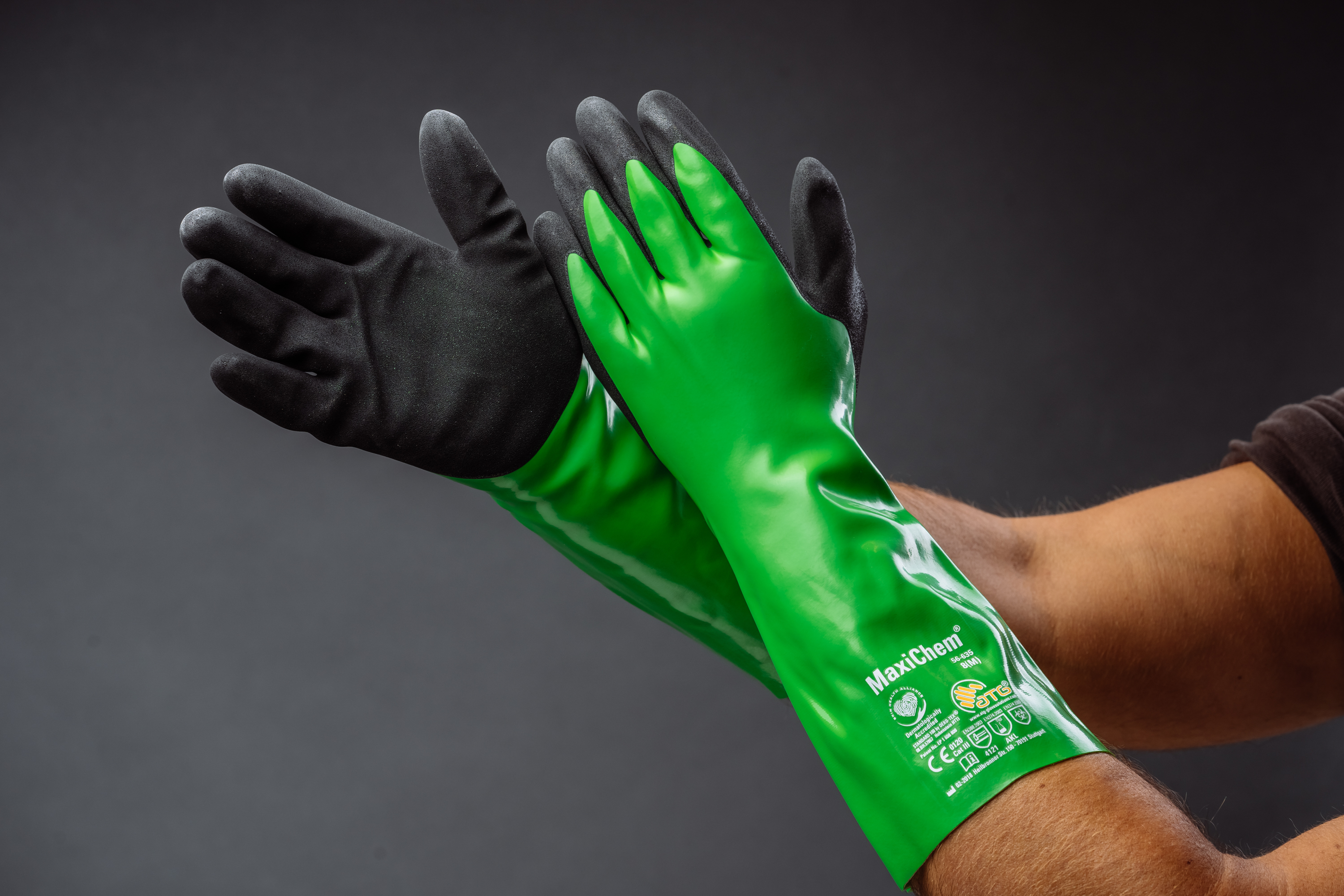Захисні рукавички від хімічних речовин MaxiChem® 56-630 Фото 11