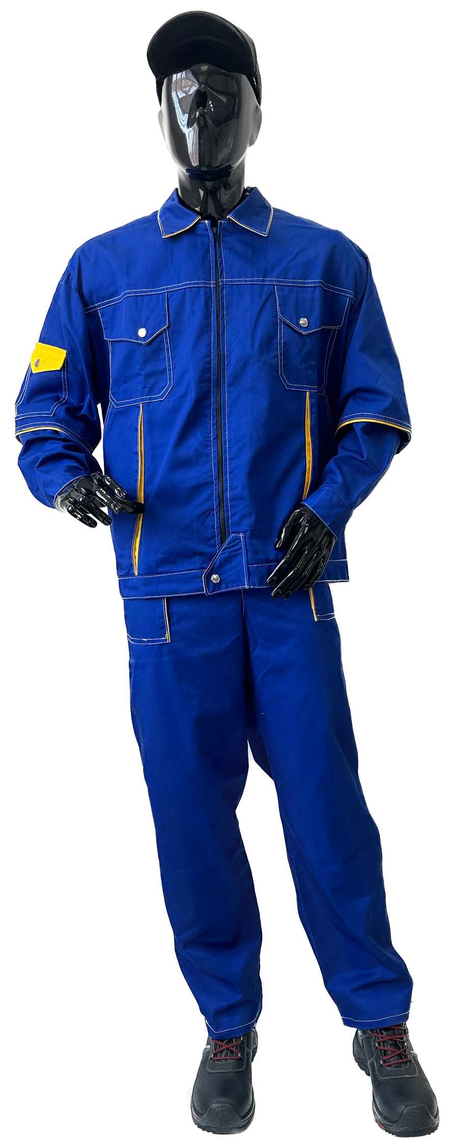 Костюм ІТР (Саржа) (куртка, брюки), синій, 03654 сн Фото