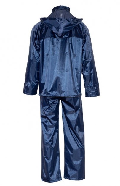 Костюм нейлоновий з ПВХ. Куртка + брюки (темно-синій) Фото 2